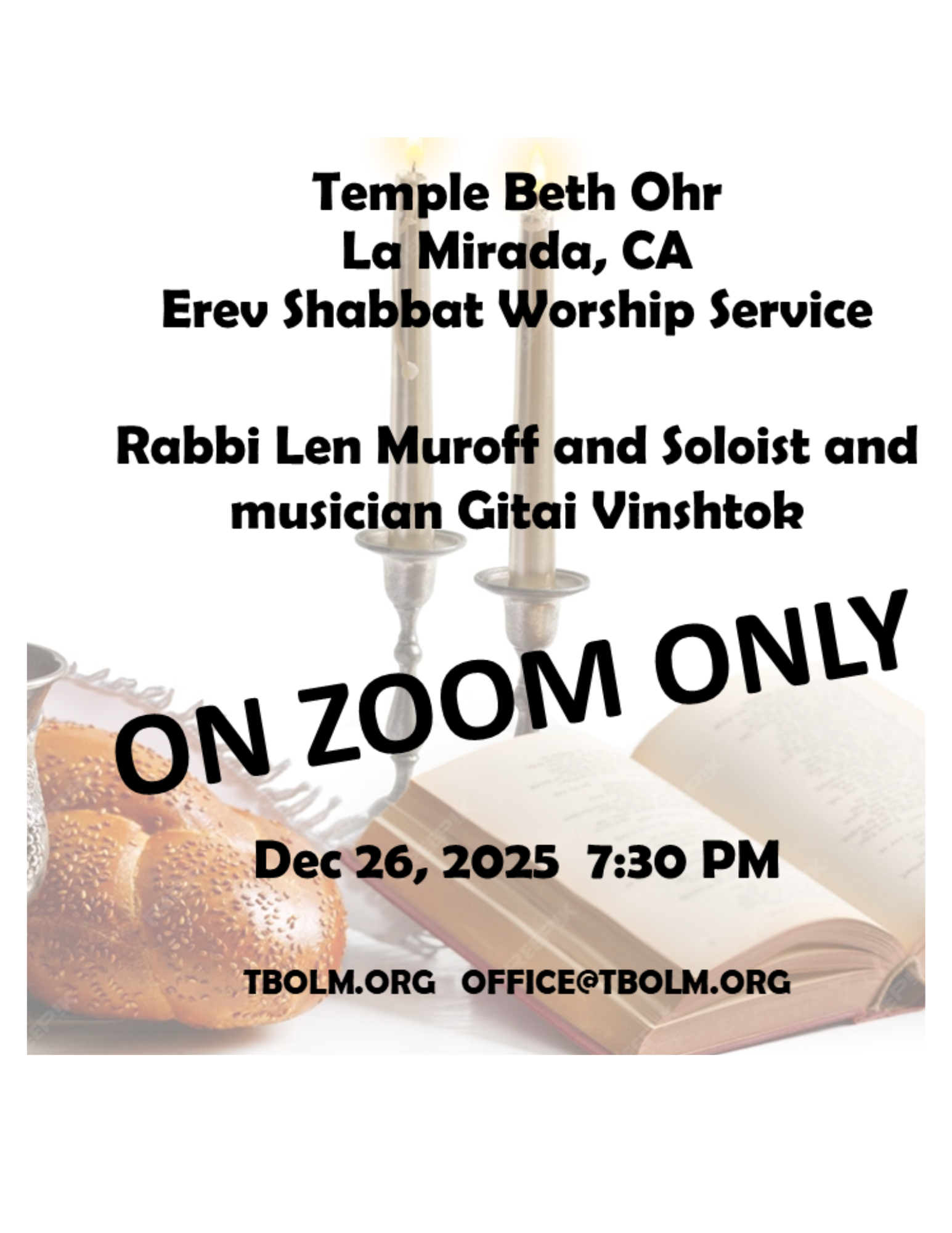 Shabbat 12.26.25